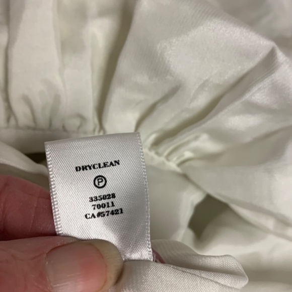 Lemon print dress Ann Taylor SZ 4 sheer banded waist retro full skirt whimsical - Picture 8 of 12